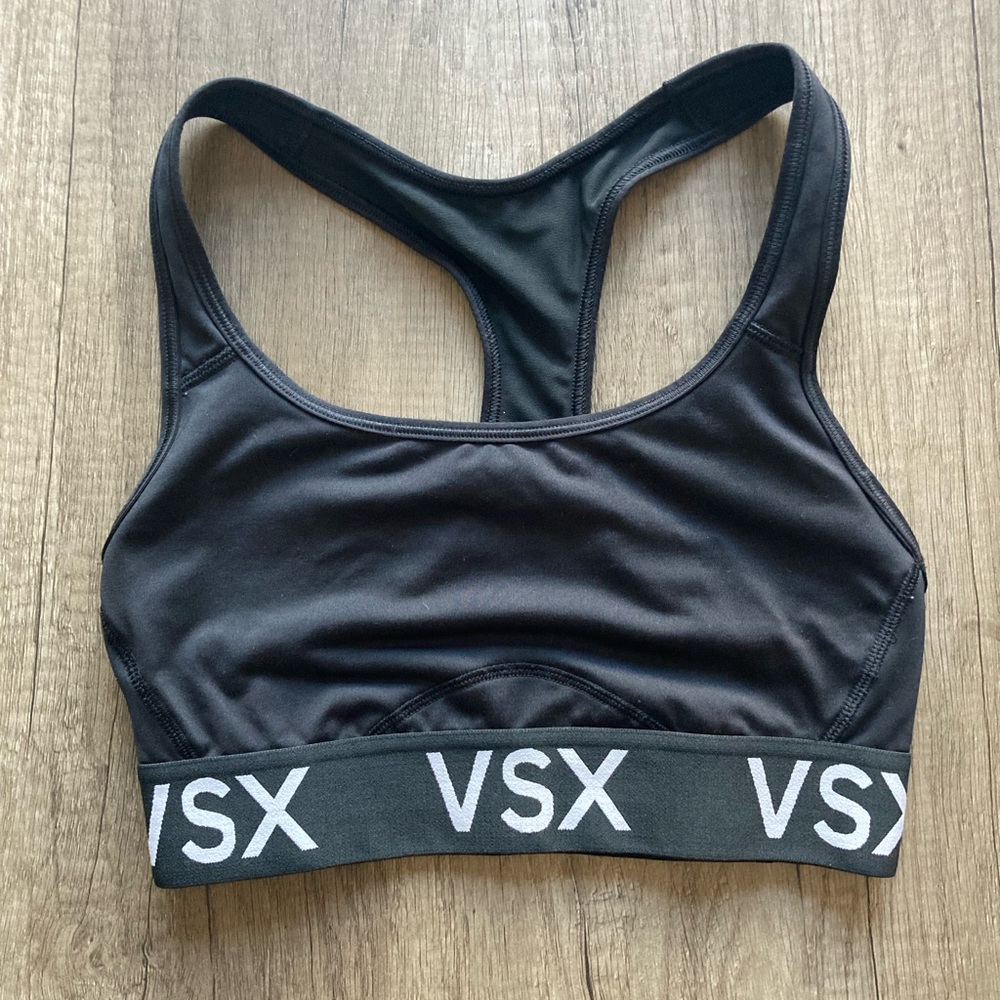 VSX Victoria’s Secret sports bra / bralette /black XS great condition!No padding